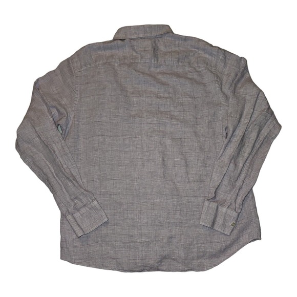 UNTUCKit Button Shirt Long Sleeve Men's XL Slim Fit 100% Linen Wrinkle Resistant - Picture 7 of 8